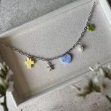 Charger l'image dans la galerie, Chaîne Monica argenté à personnaliser - charms personnalisables