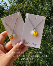 Charger l&#39;image dans la galerie, Collier citron perle - offre d’anniversaire
