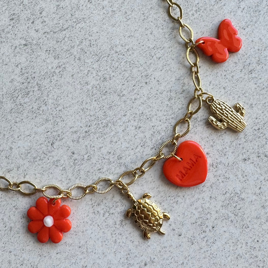 Collier mama - orangeade - édition limitée