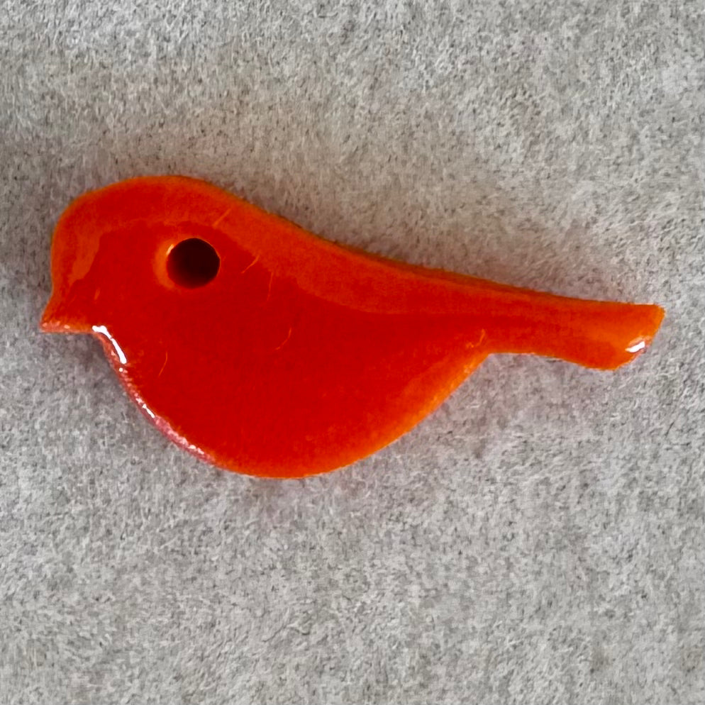 Charm - bird orange