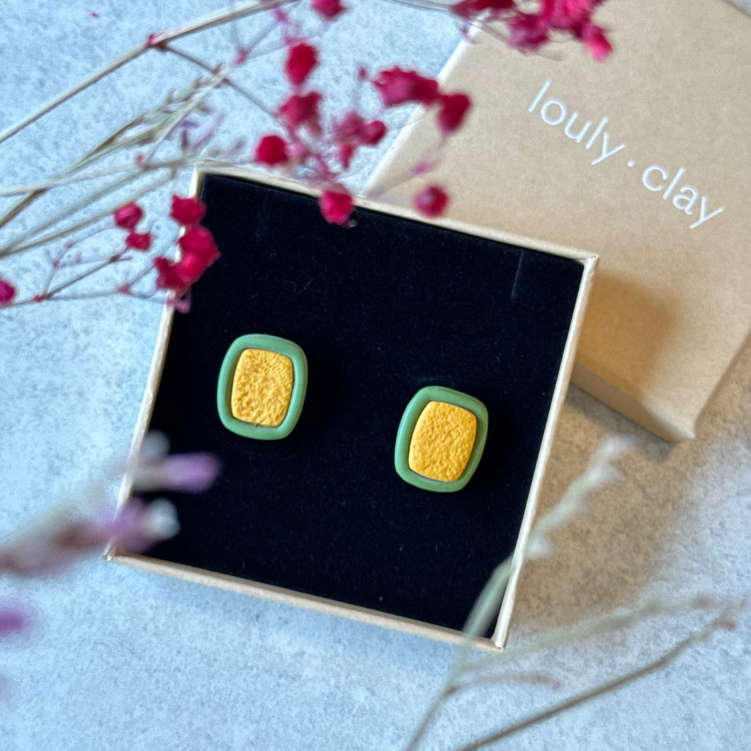 cailler studs kaki et jaune