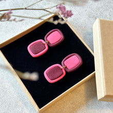 Charger l&#39;image dans la galerie, cailler dangle bordeaux et rose
