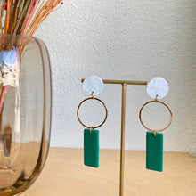 Charger l'image dans la galerie, Boucles d'oreilles wima vert
